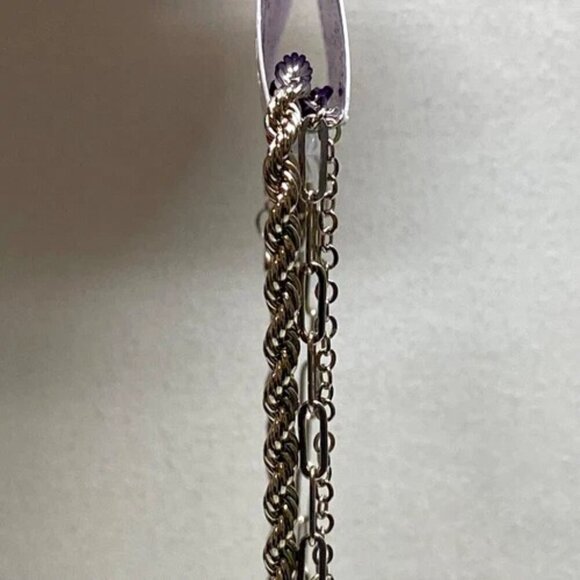 Sonoma Fresh Water Cultured Pearl Paperclip Toggle Chain Rope Layered Necklace - Picture 11 of 15